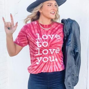 Love to Love You TieDye Tee